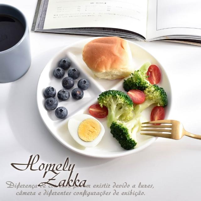 【Homely Zakka】北歐陶瓷健康分隔餐盤_35款任選(211餐盤 瘦身餐盤 健身餐盤 減脂餐盤)