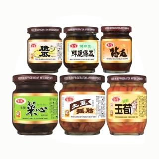 【愛之味】經典醬菜3入組 土豆麵筋/珍保玉筍/青脆菜心/鮮味脆瓜/壺底蔭瓜/鮮脆條瓜(6款任選 TQF、3入組)