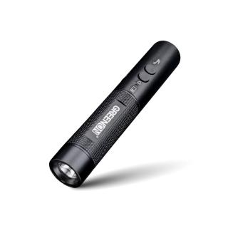 【GREENON】工規級USB電子哨手電筒GS368(全新進化130分貝 夜間行走防身 交通指揮 運動比賽)