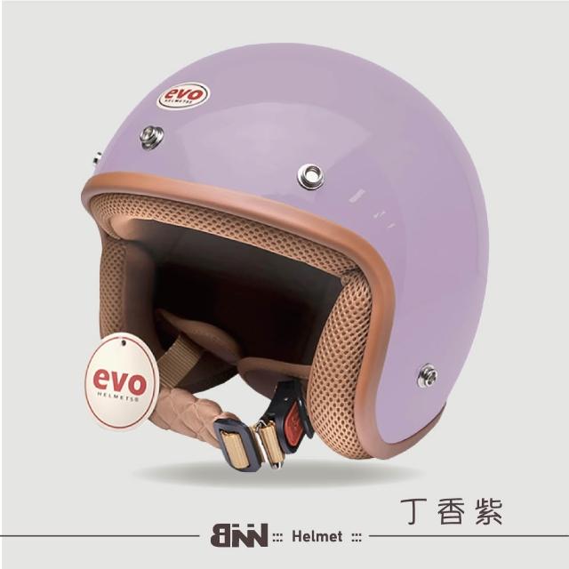 【EVO】3/4騎士安全帽｜THE SIMPLE 310 BNN｜復古風＋抗UV泡泡鏡片