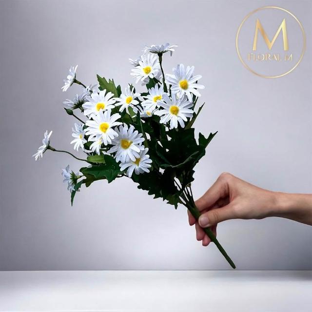 【Floral M】英式花園小雛菊仿真花花材1入組(人造花/仿真花/假花/花藝DIY/裝飾花材)