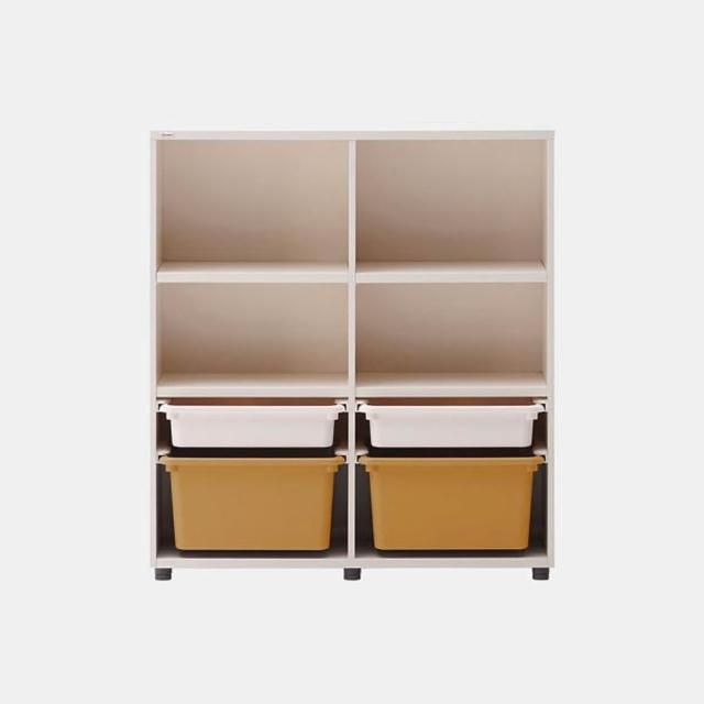 【iloom 怡倫家居】EDDI KIDS 經典收納櫃系列 書櫃 書架 雙層書架 兒童書架 玩具櫃 收納櫃 衣櫃