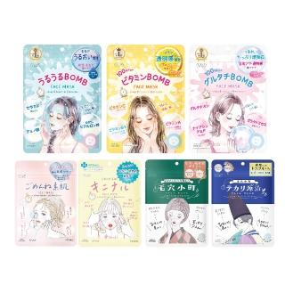 【KOSE COSMEPORT】光映透 8分鐘插畫面膜-7枚入 任選4包(速攻集中安心/禦痘面膜/維C亮白)