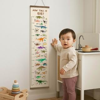 【菠蘿選畫所】客製成長尺－恐龍考古篇30x130cm(客製姓名/身高尺/身高測量/新生兒禮物/成長紀錄)