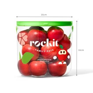 【FruitGo 馥果】紐西蘭Rockit樂淇蘋果小家庭號歡樂分享桶x3桶-水果禮盒(10-12顆約586g/桶)