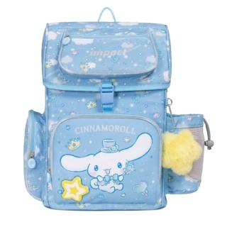 【IMPACT 怡寶】大耳狗喜拿Cinnamoroll-懸浮磁扣護脊書包-粉藍 IMCM7062LB（速）(適合120-140公分孩童使用)