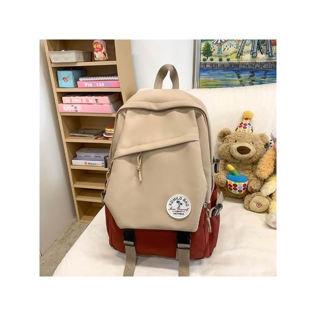 【MoodRiver】學生 後背包 背包 書包 防潑水 大容量 多口袋 包包 旅行背包 筆電後背包 韓國