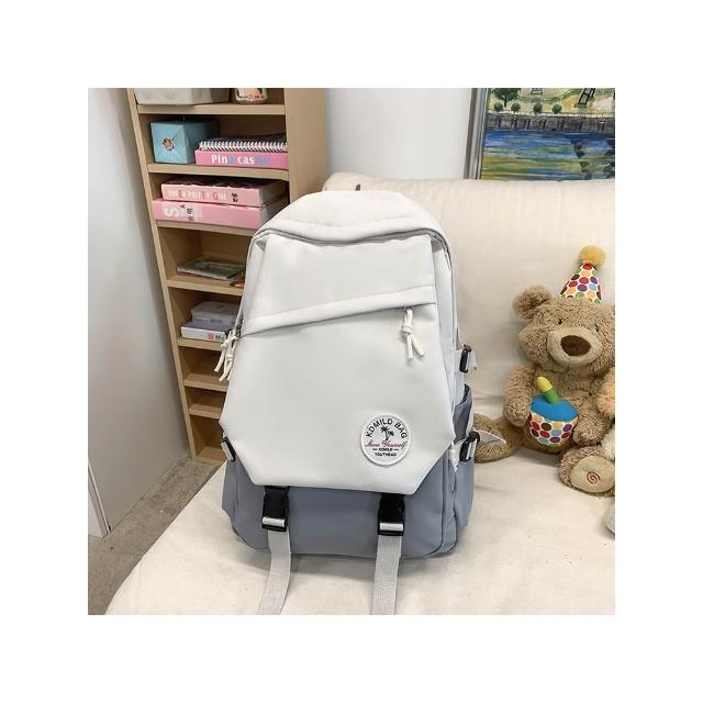 【MoodRiver】學生 後背包 背包 書包 防潑水 大容量 多口袋 包包 旅行背包 筆電後背包 韓國