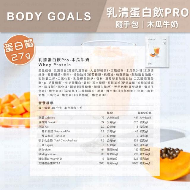 【同闆購物】BODY GOALS PRO乳清/豌豆蛋白飲(高蛋白/多效乳清蛋白飲/豌豆蛋白飲/蛋白飲)
