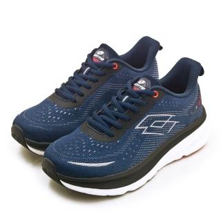 【LOTTO】男 專業3E寬楦緩震慢跑鞋 T600 MAX系列(藍黑灰 9226)