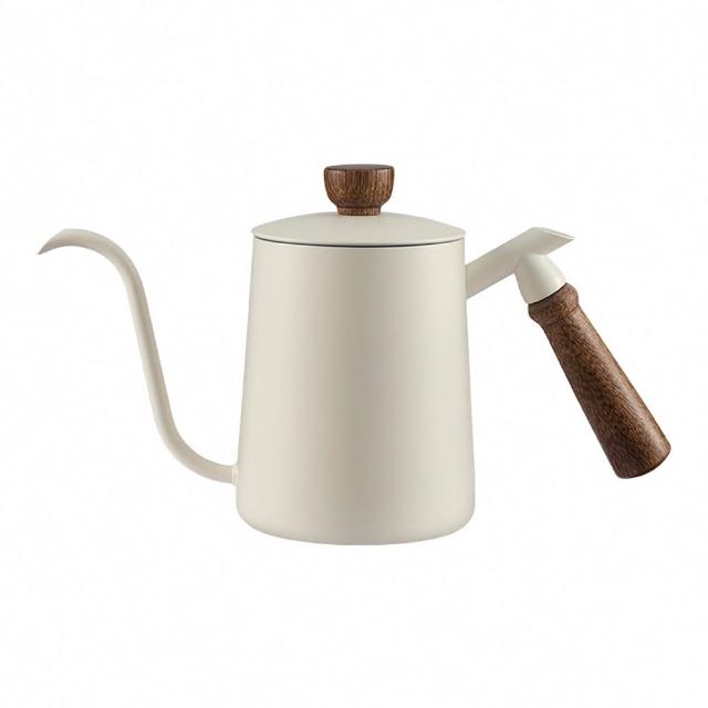 【渥思】木柄不銹鋼手沖壺-600ml(咖啡壺.細口壺.長嘴壺)