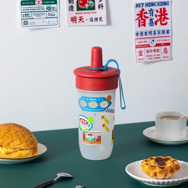 【Oolab 良杯製所】豆沙吸管杯 木登合作款800ml(5色任選/隨行杯/輕巧杯/豆沙杯)