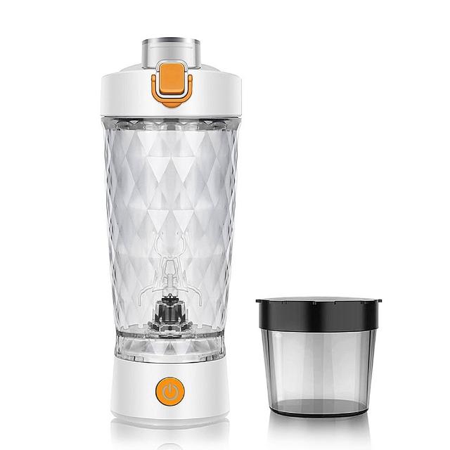 【TAI LI 太力】炫彩Tritan電動攪拌杯650ml(含粉盒)隨行杯 奶昔杯 咖啡杯 蛋白粉 搖搖杯 攪拌杯