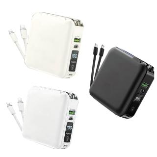 ZJ-51 10000mAh 五合一 22.5W PD+QC 自帶線無線快充行動電源(無線充電/自帶線/手機支架)