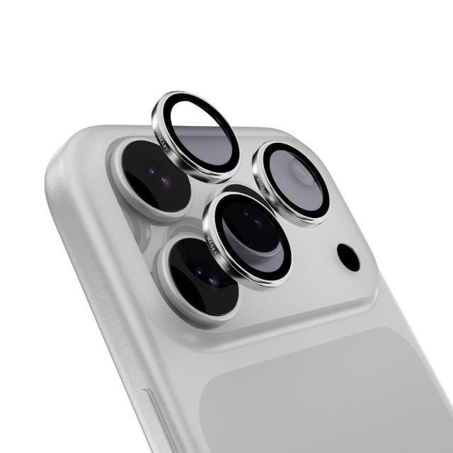 【MAGEASY】iPhone 17 Pro/Pro Max Lenz 鈦合金藍寶石鏡頭保護貼(三顆/組)