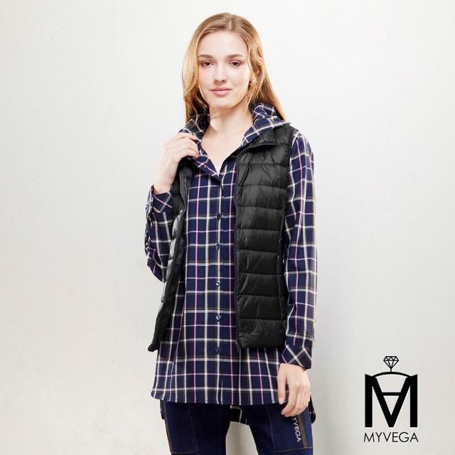 【MYVEGA 麥雪爾】出清品 MA保暖白鴨絨立領修身羽絨背心-共六色(羽絨/背心/輕量背心/外套)