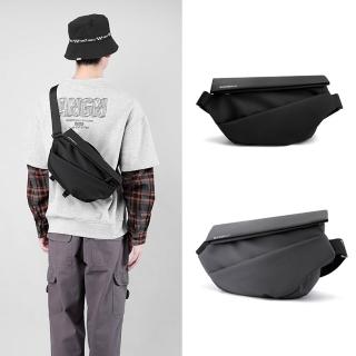 【Starshop】快拆磁吸斜跨包 騎士胸包 日常通勤包 側背包 腰包 休閒包 單肩包 男生包包(開