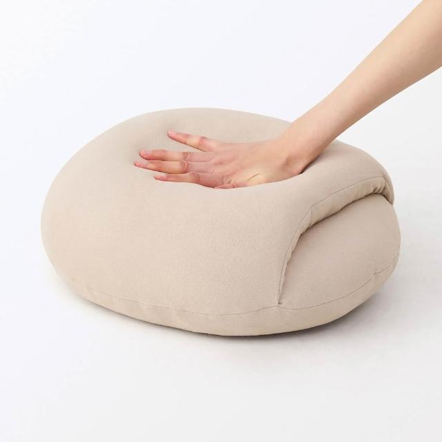 【MUJI 無印良品】午睡用柔軟多用途靠枕 成品尺寸:W35×L44×D22 cm(墨灰/淺米/薄荷綠)