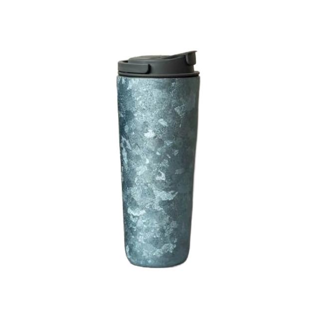 【Titanium 鈦造】純鈦跳跳杯 晶鈦系列-水嵐青 800ml (鈦保溫杯 保溫瓶 台灣鈦杯 鈦金屬 長效保溫 環保杯)