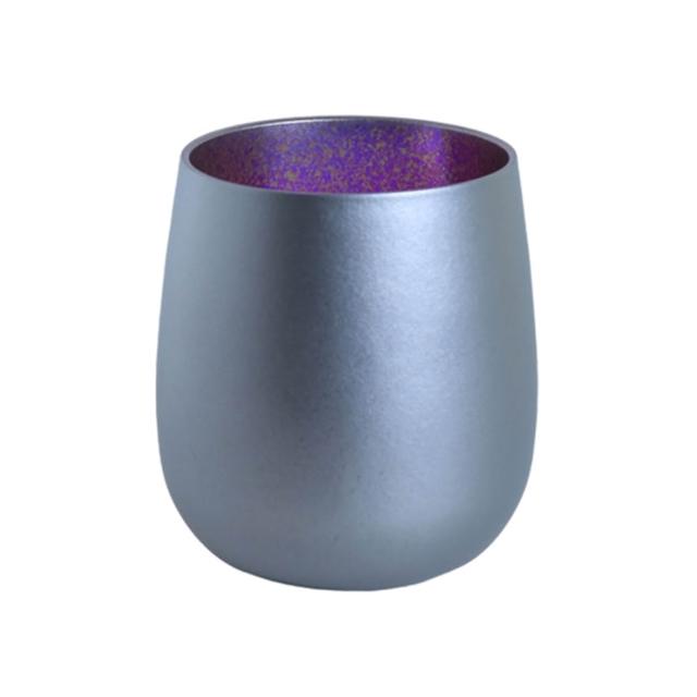 【Titanium 鈦造】鈦造蛋杯 雙色系列 雙層結構 275ml(鈦保溫杯 台灣鈦杯 鈦金屬)