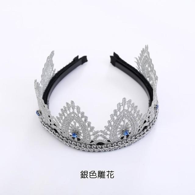 【橘魔法】蕾絲雕花皇冠公主髮箍(髮帶 花童 禮服 髮飾 髮圈 畢業典禮 婚禮攝影 表演)