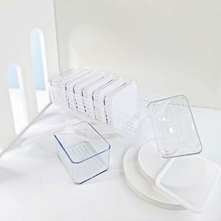 【Silicook】組合S 小型食材9件組 300ml&600ml高 附收納中底座  保鮮盒 冰箱整理盒 密封保鮮盒 廚房收納盒