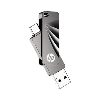 【HP 惠普】64GB 雙用隨身碟 Type-C + A 金屬製 USB 3.2 讀取高達 120 MB/s(x762c)