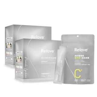 【Relove 官方直營】月太澎彈膠原胜月太精華飲2盒 共25mlx30包+維他命C超能膠囊30錠(促進膠原合成)
