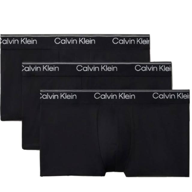【CALVIN KLEIN】CK內褲 超細纖維短版 低腰男四角內褲 3件組(多款任選)