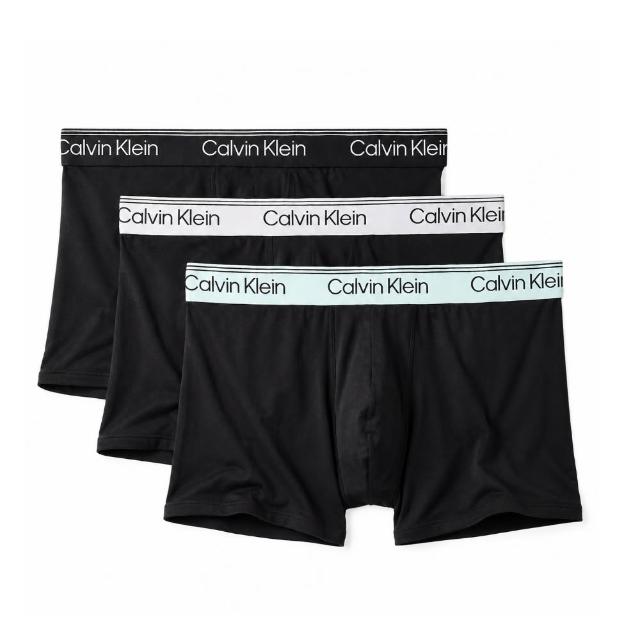 【CALVIN KLEIN】CK內褲 超細纖維短版 低腰男四角內褲 3件組(多款任選)