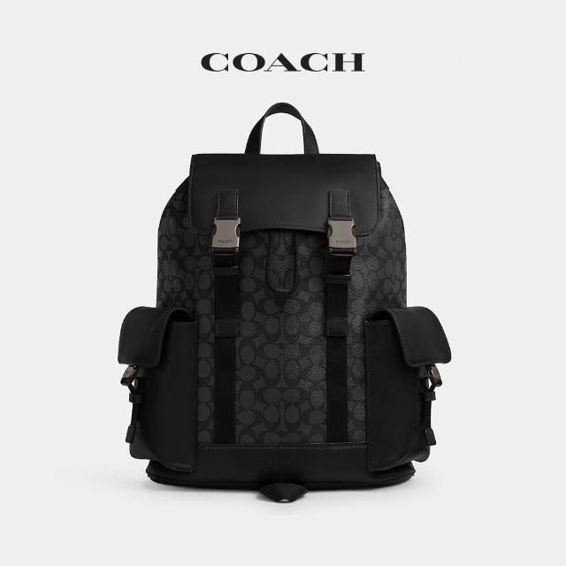 【COACH】蔻馳官方直營 經典 SIGNATURE CLARK後背包 雙肩包-多色任選(CCF90/CDC63)