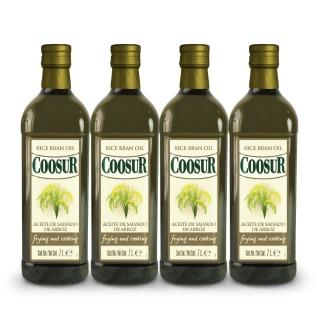 【Coosur 山富】玄米油 1000ml*4 玻璃瓶裝(西班牙米其林主廚推薦使用)