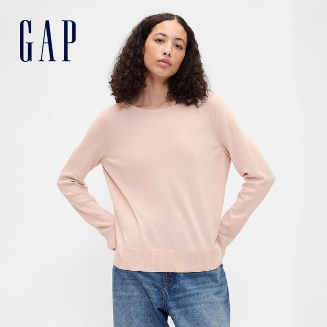 【GAP】男女裝 印花圓領大學帽T/圓領長袖T恤/長袖針織衫-多款任選(542214&792656&791281&645634)