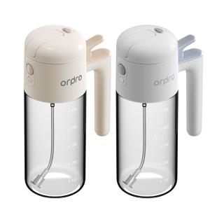 【Klova】按壓式噴倒兩用油壺 霧化噴油瓶 玻璃油罐 調料瓶 控油瓶 噴油罐 油醋瓶(500ml)