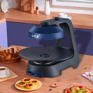 【LADUTA 拉布塔】無煙電烤盤 戶外家用110V 燒烤盤 烤肉盤 電燒烤爐 不沾烤盤(自動旋轉 無煙升溫均勻 烤盤)