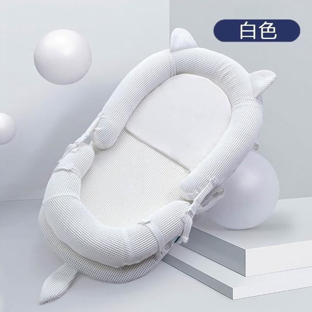 【Kori Deer 可莉鹿】透氣便攜式可折疊嬰兒多功能床中床兼防吐奶斜坡墊(可調角度寶寶防溢奶墊)