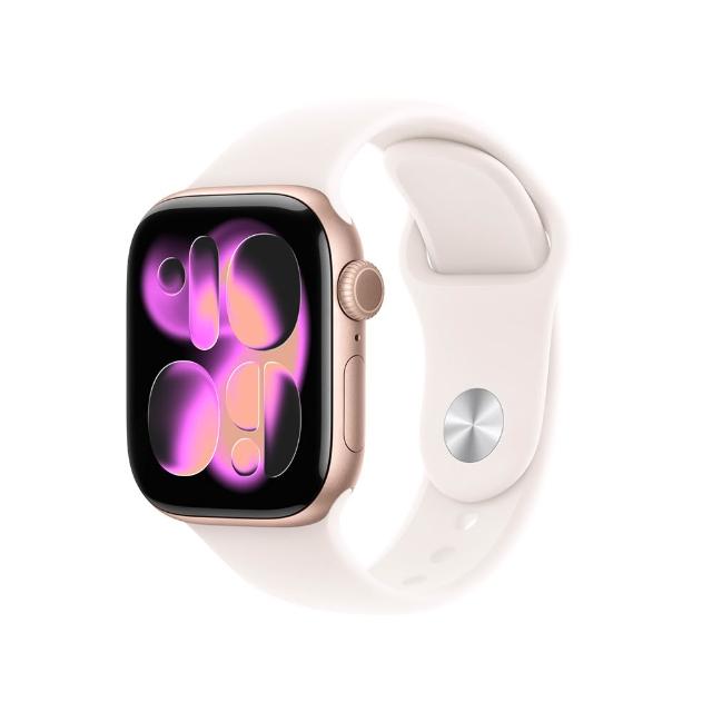 犀牛盾編織錶帶組【Apple】Apple Watch Series 11 GPS 42mm(鋁金屬錶殼搭配運動型錶帶)