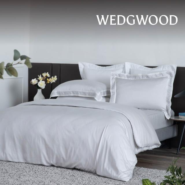 【WEDGWOOD】天絲兩用被床包枕套四件組 雙人｜簡意素色(60支300織)