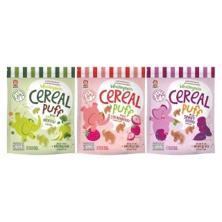 14441677 OL 【泰國 APPLE MONKEY 愛啵寶寶】象象造型泡芙麥片 5入組 50gx5(紫番薯、草莓、青蘋果花椰菜 口味任選)