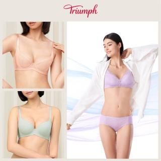 【Triumph 黛安芬】2件組 新品特惠必收 活動襯墊/舒適/貼合胸型(有鋼圈/無鋼圈 多款選)