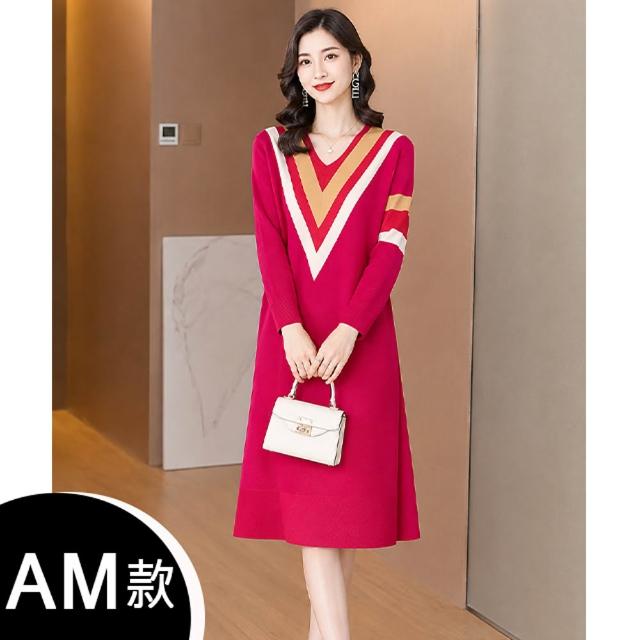 【K.W.】MOMO限定韓國三宅風秋新品首發輕褶衣洋裝(壓褶 中大尺碼 小禮服 小香風)