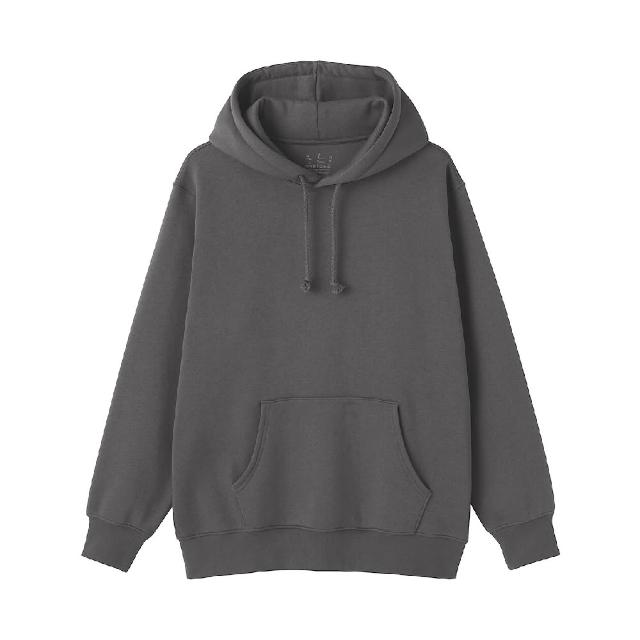 【MUJI 無印良品】男裏毛連帽上衣(灰色/墨灰/黑色/象牙白/深藍)