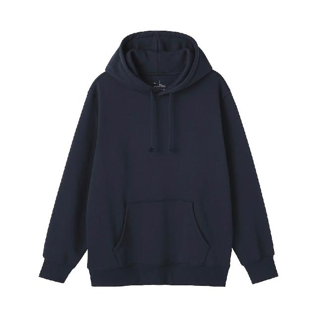 【MUJI 無印良品】男裏毛連帽上衣(灰色/墨灰/黑色/象牙白/深藍)