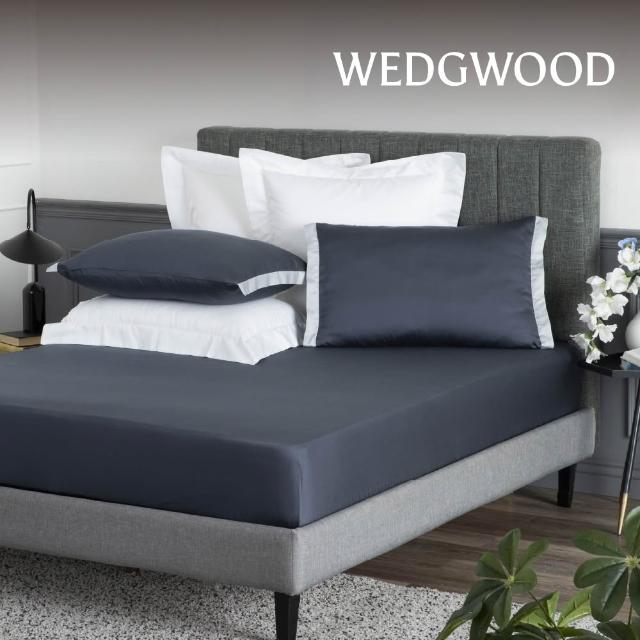 【WEDGWOOD】100%天絲簡約素色/限量印花 床包枕套三件組(雙人任選)