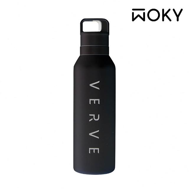 【WOKY 沃廚】VERVE聯名_純鈦零秒瓶780ml(鈦杯/保溫瓶/保溫杯/運動水壺)