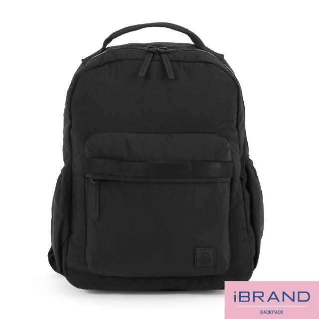 【iBrand】雙11 輕柔SOFT簡約口袋後背包 輕量防潑水尼龍(多色任選)