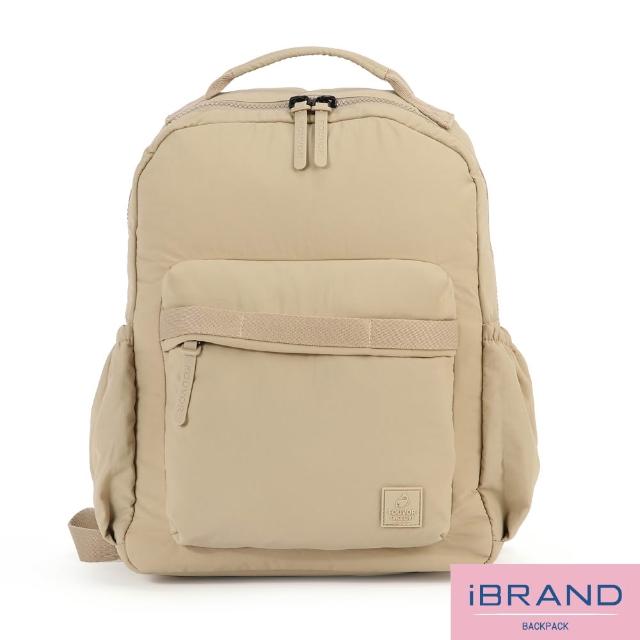 【iBrand】雙11 輕柔SOFT簡約口袋後背包 輕量防潑水尼龍(多色任選)