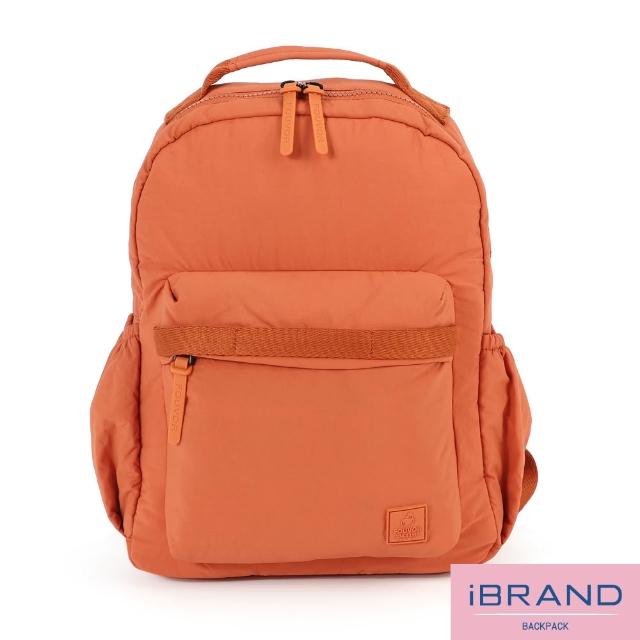 【iBrand】雙11 輕柔SOFT簡約口袋後背包 輕量防潑水尼龍(多色任選)