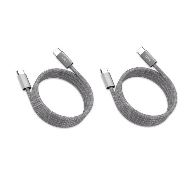 ２入磁吸線快充組【ADAM 亞果元素】Hub SE07 USB-C 七合一多功能集線器(隨插即用)