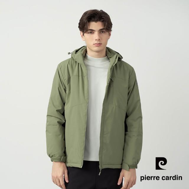 【pierre cardin 皮爾卡登】網路獨家 男女款 防潑水鋪棉保暖連帽外套(多色任選)